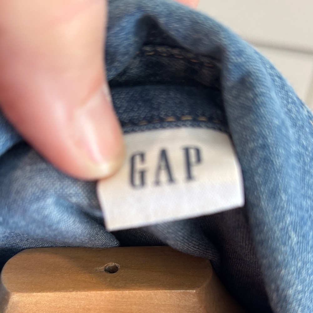 GAP Light Blue Denim Shirt XL - Picture 6 of 15